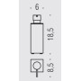 COLOMBO ACCESSORI BAGNO LOOK DISPENSER SAPONE LIQUIDO DA APPOGGIO CROMO