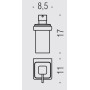 COLOMBO ACCESSORI BAGNO LULU' DISPENSER SAPONE LIQUIDO DA MURO