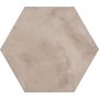 MARCA CORONA TERRA GRIGIO ESAGONA 25X21.6