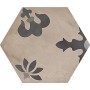 MARCA CORONA TERRA MIX GIGLI ESAGONA VERS. F 25X21.6