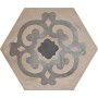 MARCA CORONA TERRA FIORE ESAGONA VERS. F 25X21.6