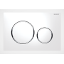 GEBERIT SIGMA 20 PLACCA BIANCA-CROMO-BIANCA