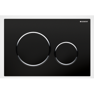 GEBERIT SIGMA 20 PLACCA NERA-CROMO-NERA