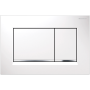 GEBERIT SIGMA 30 PLACCA BIANCA-CROMO-BIANCA