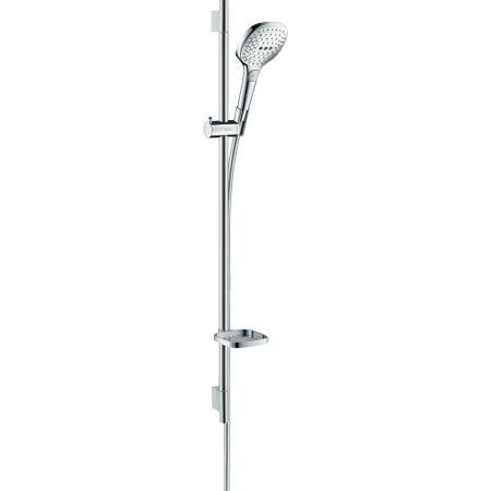 HANSGROHE RAINDANCE SELECT E SET DOCCIA 120 3JET CON ASTA DOCCIA 90 CM E PORTASAPONE CROMO