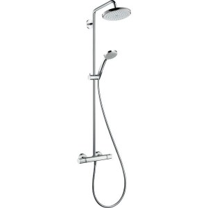 HANSGROHE CROMA SHOWERPIPE 220 1JET CON TERMOSTATICO CROMO