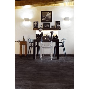 REX CERAMICHE ARDOISE NOIR MATT 60X120 RETTIFICATO 6mm