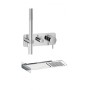 IB RUBINETTERIE KIT DOCCIA SOFFIONE CASCATA + INCASSO 3 VIE (da aggiungere parte esterna)