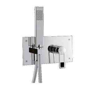 ITALMIX NIAGARA MISCELATORE DOCCIA AD INCASSO C/PLACCA A MURO
