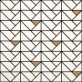 MARAZZI ECLETTICA WHITE MOSAICO BRONZE 40X40