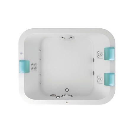 JACUZZI® AQUASOUL EXTRA 190X150X60 H cm VASCA IDROMASSAGGIO BIANCO LUCIDO