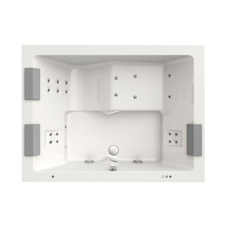 JACUZZI® SHARP EXTRA 200X150X65 H CM VASCA IDROMASSAGGIO BIANCO