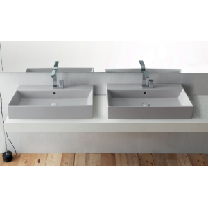 SANITARI CIELO SMILE LAVABO RETTANGOLARE 80X46
