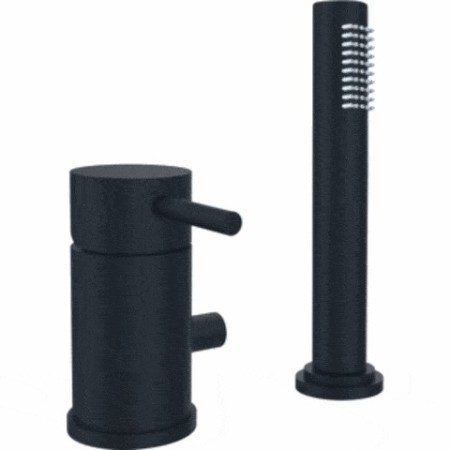 PAFFONI LIGHT MISCELATORE BORDO VASCA S/BOCCA EROGAZIONE NERO OPACO