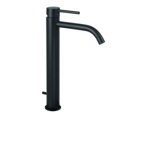 PAFFONI LIGHT MISCELATORE LAVABO PROLUNGATO C/SCARICO AUTOMATICO NERO OPACO