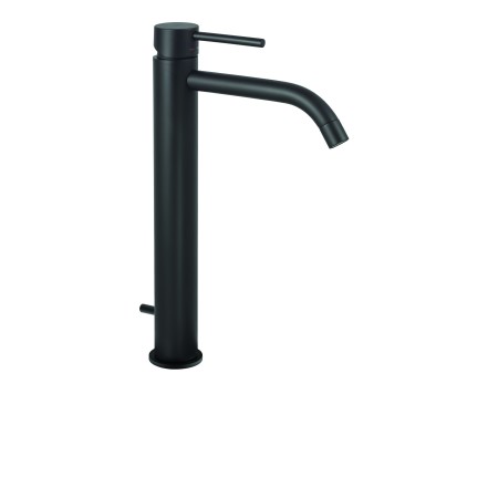 PAFFONI LIGHT MISCELATORE LAVABO PROLUNGATO C/SCARICO AUTOMATICO NERO OPACO
