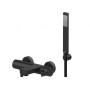 RINGO WANDBADMISCHER MIT SET SCHWARZ MATT SCHWENKBARER DUSCHE