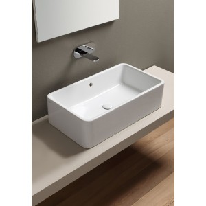 SANITARI CIELO SHUI LAVABO 100 RETTANGOLARE CON TROPPO PIENO