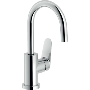 NOBILI BLUES LAVABO MISCELATORE INCURVATO CON SCARICO CLICK CLAC