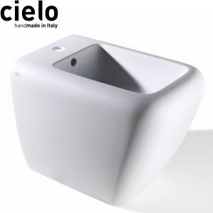 SANITARI CIELO SHUI BIDET A TERRA FILO PARETE