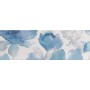 PAUL CERAMICHE STUDIO INSERTO PETALI BLU 25X75