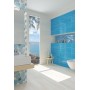 PAUL CERAMICHE STUDIO INSERTO PETALI BLU 25X75