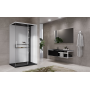 NOVELLINI GLAX 2.0 2P 120X80 CABINA MULTIFUNZIONE APERTURA 1 ANTA SCORREVOLE + 1 LATO FISSO