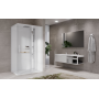 NOVELLINI GLAX 2.0 2P 120X80 CABINA MULTIFUNZIONE APERTURA 1 ANTA SCORREVOLE + 1 LATO FISSO