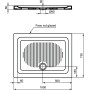 IDEAL STANDARD CONNECT - PIATTO DOCCIA IN CERAMICA 100X75 SP.6,5 CM