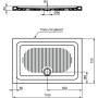 IDEAL STANDARD CONNECT - PIATTO DOCCIA IN CERAMICA 110X72 SP.6 CM