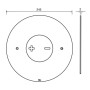 OLI INO-X 06 PLACCA AD AZIONAMENTO MECCANICO SATINATA