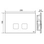 OLI PLAIN PLACCA AD AZIONAMENTO MECCANICO NERA SOFT-TOUCH
