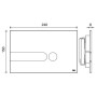 OLI IPLATE PLACCA AD AZIONAMENTO MECCANICO NERA SOFT-TOUCH