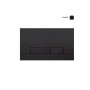 OLI NARROW PLACCA AD AZIONAMENTO MECCANICO NERA SOFT-TOUCH