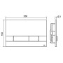 OLI NARROW PLACCA AD AZIONAMENTO MECCANICO NERA SOFT-TOUCH