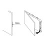 OLI NARROW PLACCA AD AZIONAMENTO MECCANICO NERA SOFT-TOUCH