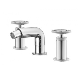 IB RUBINETTERIE BOLD ROUND MISCELATORE BIDET TRE FORI C/SCARICO CLIK CLAK