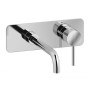 IB RUBINETTERIE INDUSTRIA MISCELATORE LAVABO A MURO CON SCARICO CLIK CLAK