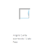 ARBLU SIRIO ANGOLO 1 ANTA SCORREVOLE + 1 LATO FISSO