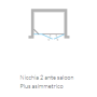 ARBLU DEDALO PLUS NICCHIA 2 ANTE SALOON ASIMMETRICO