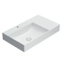 GLOBO T-EDGE LAVABO 80X47 VASCA DECENTRATA SOSPESO/APPOGGIO