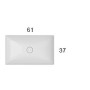 GLOBO T-EDGE LAVABO 61X37 DA INCASSO