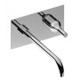 IB RUBINETTERIE BATLO' MISCELATORE LAVABO A PARETE COMPLETO DI SCARICO CM 24.6