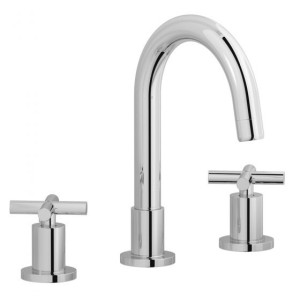 IB RUBINETTERIE WOW MISCELATORE LAVABO TRE FORI BOCCA ALTA COMPLETO DI SCARICO
