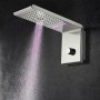 BOSSINI SYNCRO RAIN 3 GETTI RGB LIGHTS CROMOTHERAPY 45X20 CM