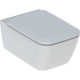 GEBERIT ICON SQUARE VASO SOSPESO RIMFREE CON SEDILE SLIM SOFT CLOSE