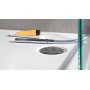 GEBERIT 45 PIATTO DOCCIA RETTANGOLARE/QUADRATO IN CERAMICA BIANCA CON ANTISCIVOLO