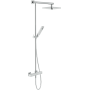 NOBILI LOOP COLONNA DOCCIA CON MISCELATORE TERMOSTATICO ESTERNO E SOFFIONE A SNODO 200X200MM