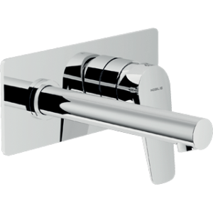 NOBILI SKY LAVABO MISCELATORE A PARETE CON PLACCHETTA SENZA SCARICO