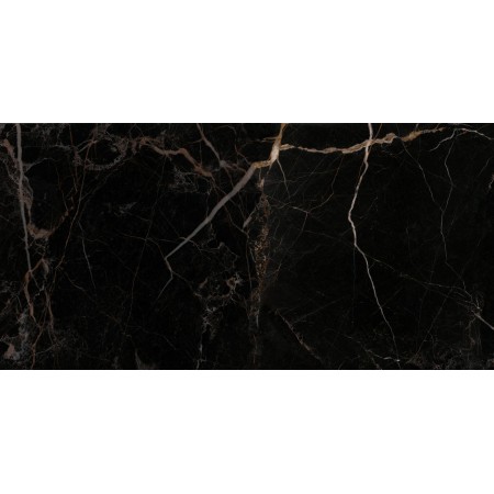 CAESAR ANIMA NERO ATLANTE LUCIDATO 60X120 RETTIFICATO
